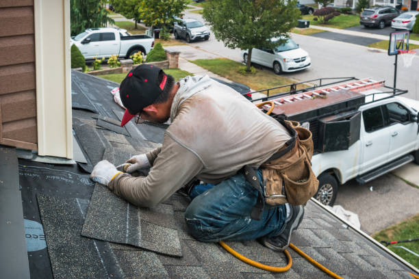 Professional Flat Roof Repair technician working in Auburn, IL